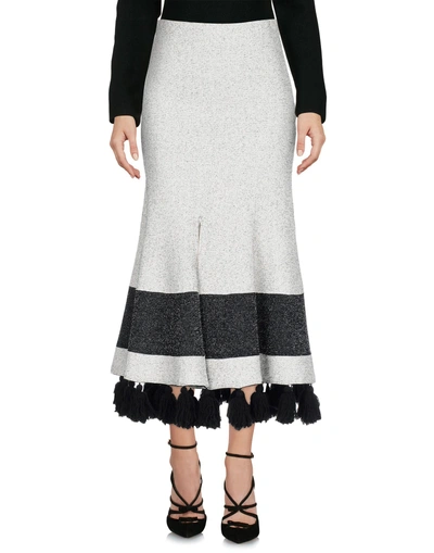 Shop Proenza Schouler 3/4 Length Skirts In Ivory
