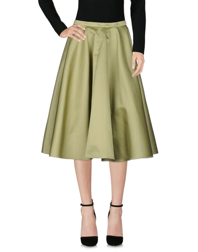 Shop Rochas 3/4 Length Skirt In Green