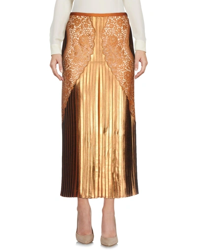 Shop Stella Mccartney 3/4 Length Skirts In Brown