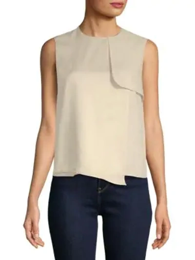 Shop Max Mara Vezzano Silk Top In Cornflower