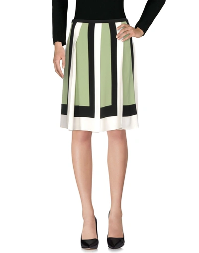 Shop Valentino Garavani Woman Midi Skirt Light Green Size 8 Acetate, Viscose