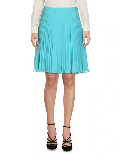 Shop Boutique Moschino Knee Length Skirt In Turquoise