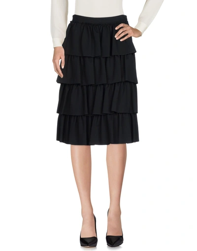 Shop Simone Rocha Knee Length Skirts In Black