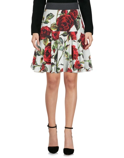 Shop Dolce & Gabbana Knee Length Skirts In Military Green