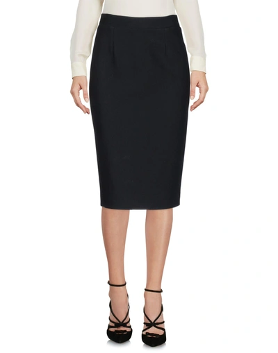 Shop Balenciaga Knee Length Skirt In Black
