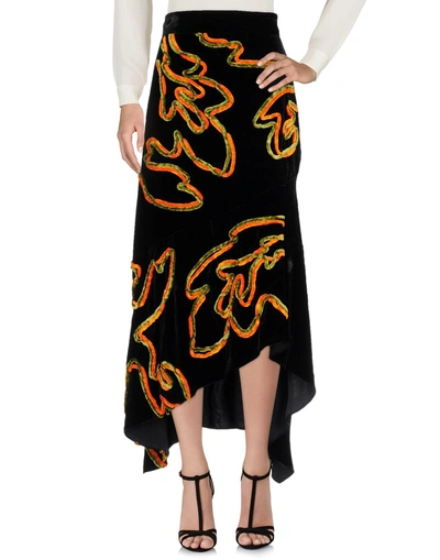 Shop Peter Pilotto Maxi Skirts In Black
