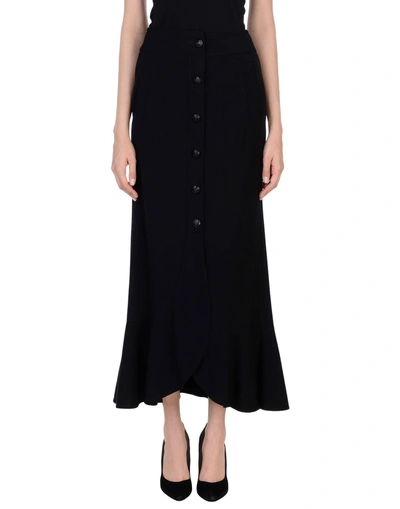 Shop Alberta Ferretti Maxi Skirts In Black