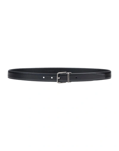 Shop Dolce & Gabbana Leather Belt In Black