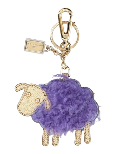 Shop Dolce & Gabbana Key Ring In Lilac