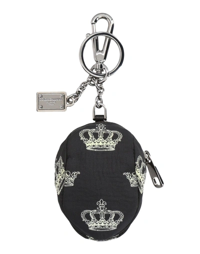 Shop Dolce & Gabbana Key Rings In Black