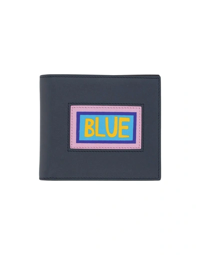 Shop Fendi Wallet In Dark Blue