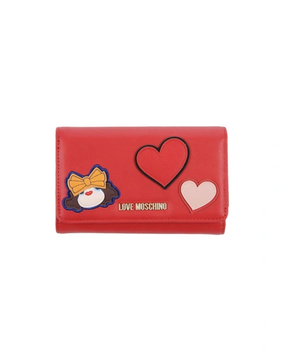 Shop Love Moschino Wallet In Red