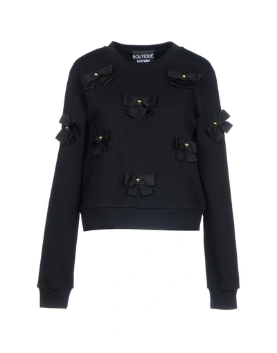 Shop Boutique Moschino Sweatshirts In Black