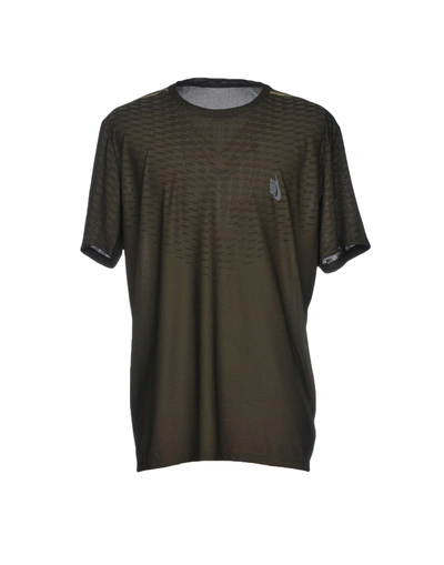 Shop Nike T-shirts In Military Green