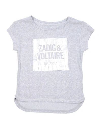 Shop Zadig & Voltaire T-shirt In Light Grey