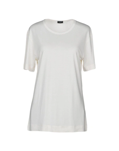 Shop Joseph T-shirt In Ivory