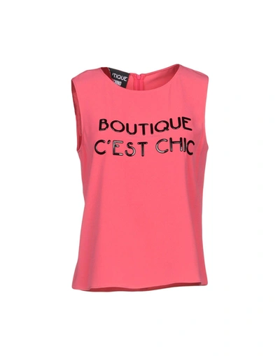 Shop Boutique Moschino Top In Pink