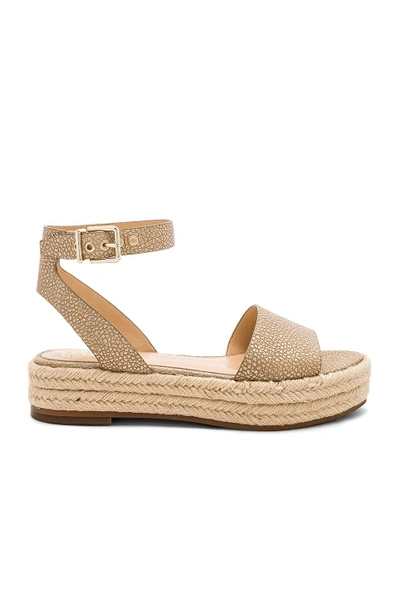 Shop Vince Camuto Kathalia Flatform In Metallic Gold. In Metal Gold