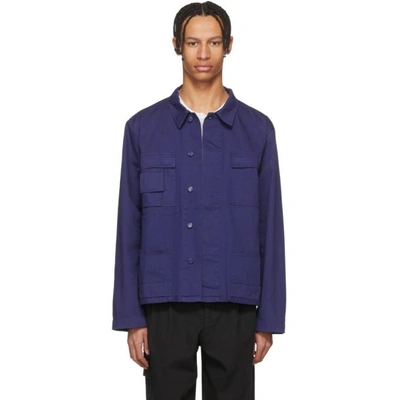 Shop 032c Blue Wwb Workers Jacket