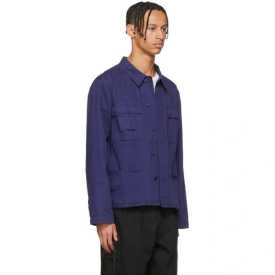 Shop 032c Blue Wwb Workers Jacket