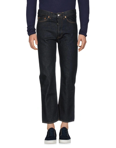 Shop Acne Studios Denim Pants In Blue