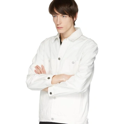 Shop Etudes Studio Etudes White Denim Guest Jacket