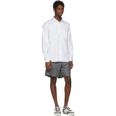 Shop Comme Des Garçons Shirt White Cotton Poplin Shirt