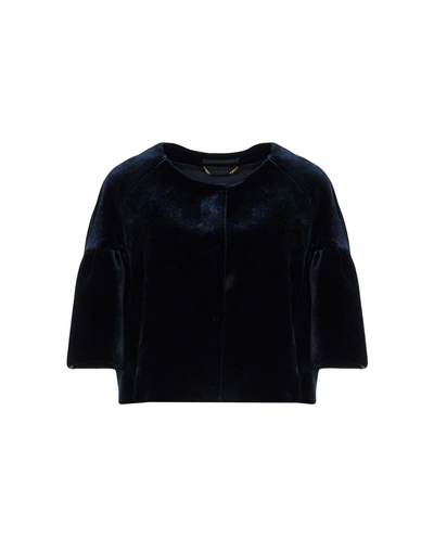 Shop Alberta Ferretti Suit Jackets In Dark Blue
