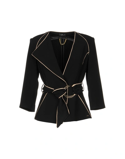 Shop Elisabetta Franchi Blazer In Black