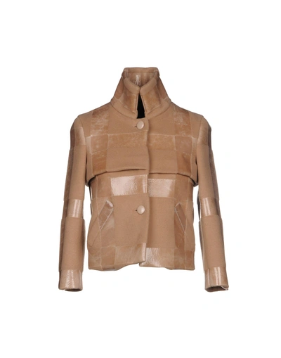 Shop Moschino Sartorial Jacket In Camel