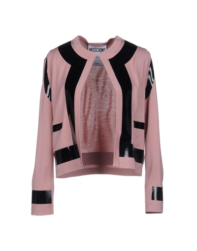 Shop Moschino Cardigan In Pink