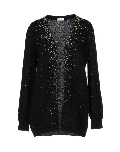 Shop Saint Laurent Cardigan In Black