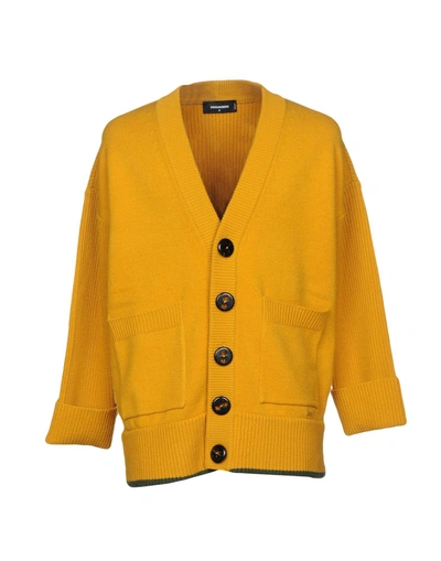 Shop Dsquared2 Cardigan In Ocher