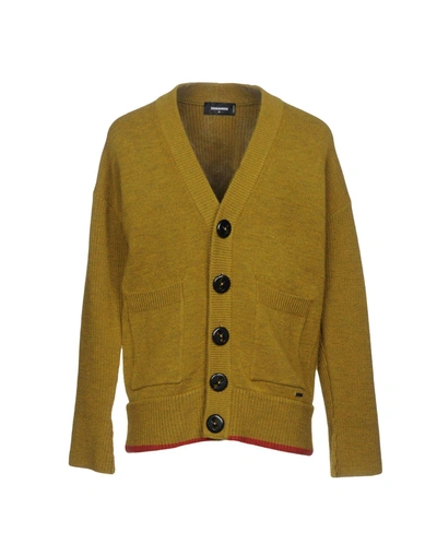 Shop Dsquared2 Cardigan In Military Green