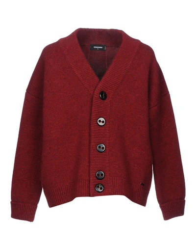 Shop Dsquared2 Cardigans In Maroon