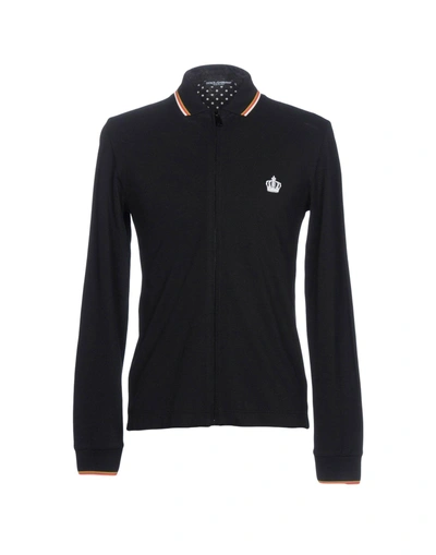 Shop Dolce & Gabbana Man Shirt Black Size 34 Cotton, Silk