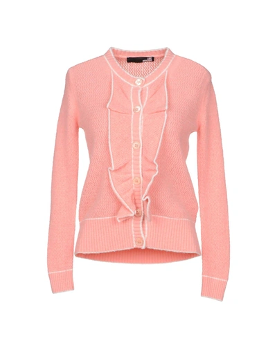 Shop Love Moschino Cardigan In Pink