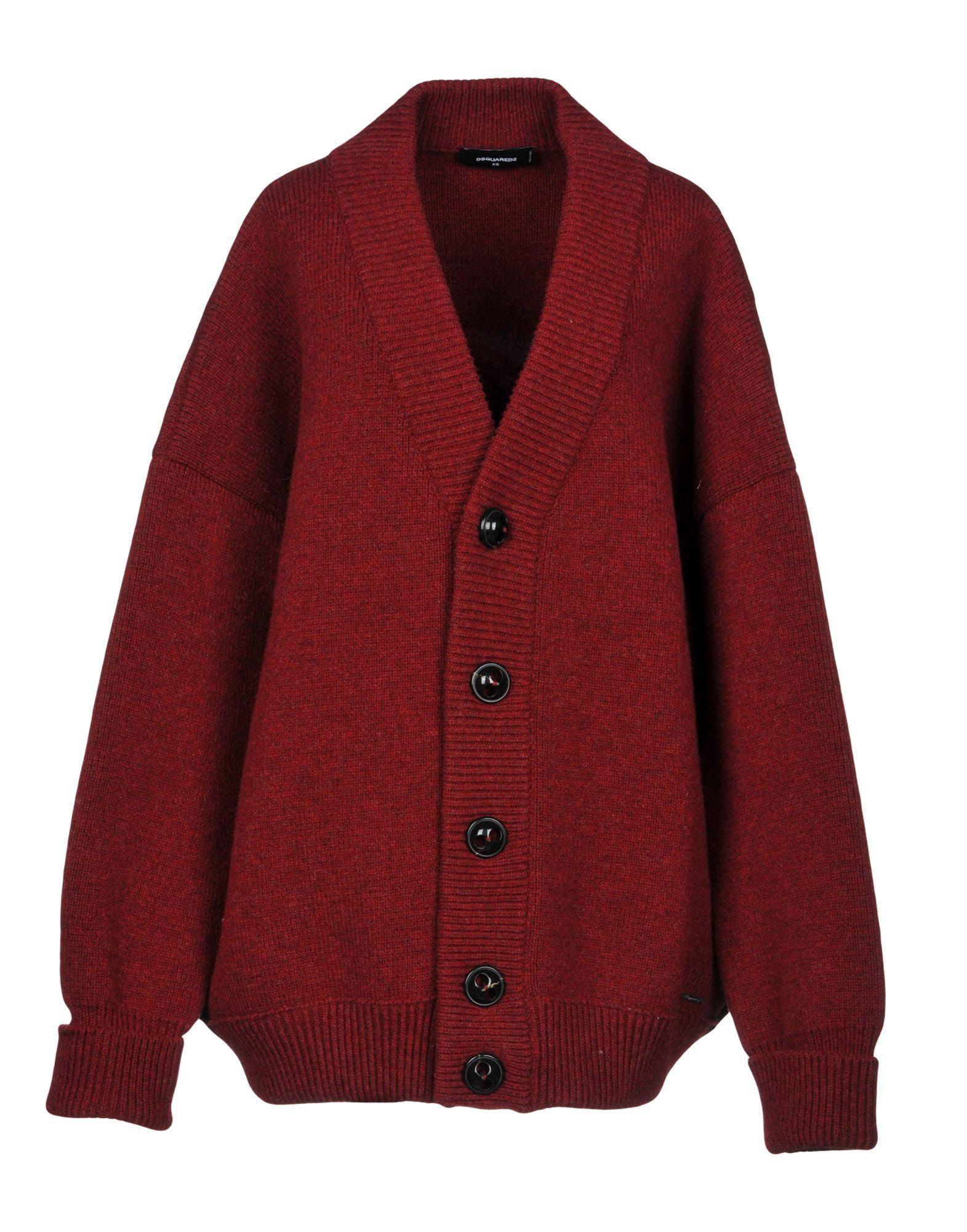 brick red cardigan