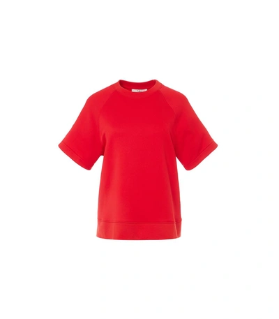 Shop Tibi Cherry Red Easy Sweatshirt