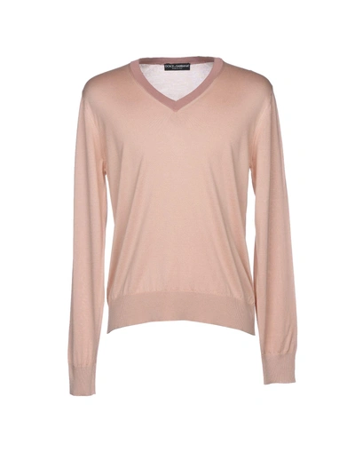 Shop Dolce & Gabbana Man Sweater Pink Size 36 Silk