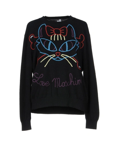 Shop Love Moschino Sweater In Black