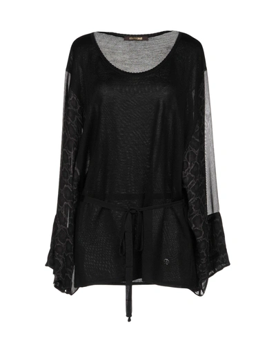 Shop Roberto Cavalli Sweater In Black