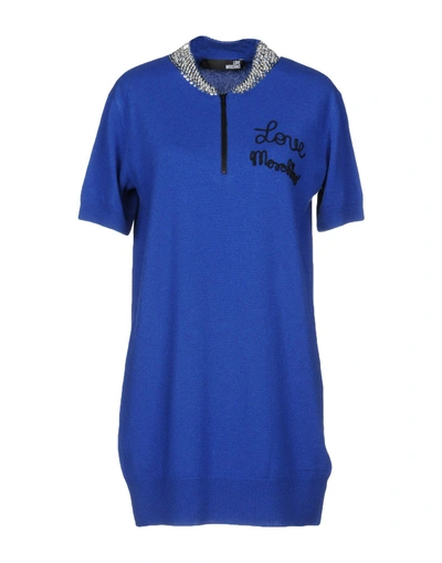 Shop Love Moschino Sweater In Blue