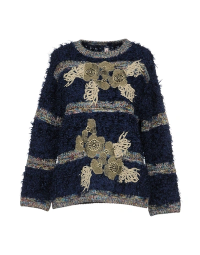 Shop Antonio Marras Sweaters In Dark Blue