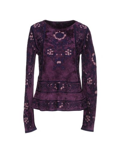 Shop Alberta Ferretti Sweaters In Purple