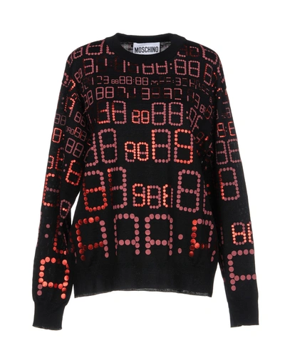 Shop Moschino Sweaters In Brick Red