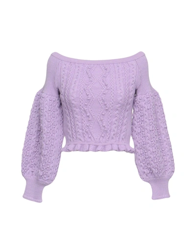 Shop Valentino Sweaters In Lilac