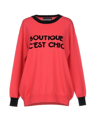 Shop Boutique Moschino Sweater In Fuchsia