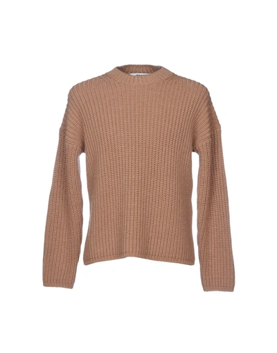 Shop Msgm Sweater In Camel