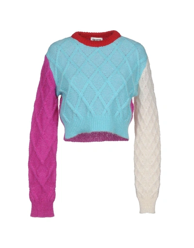 Shop Fausto Puglisi Sweater In Sky Blue
